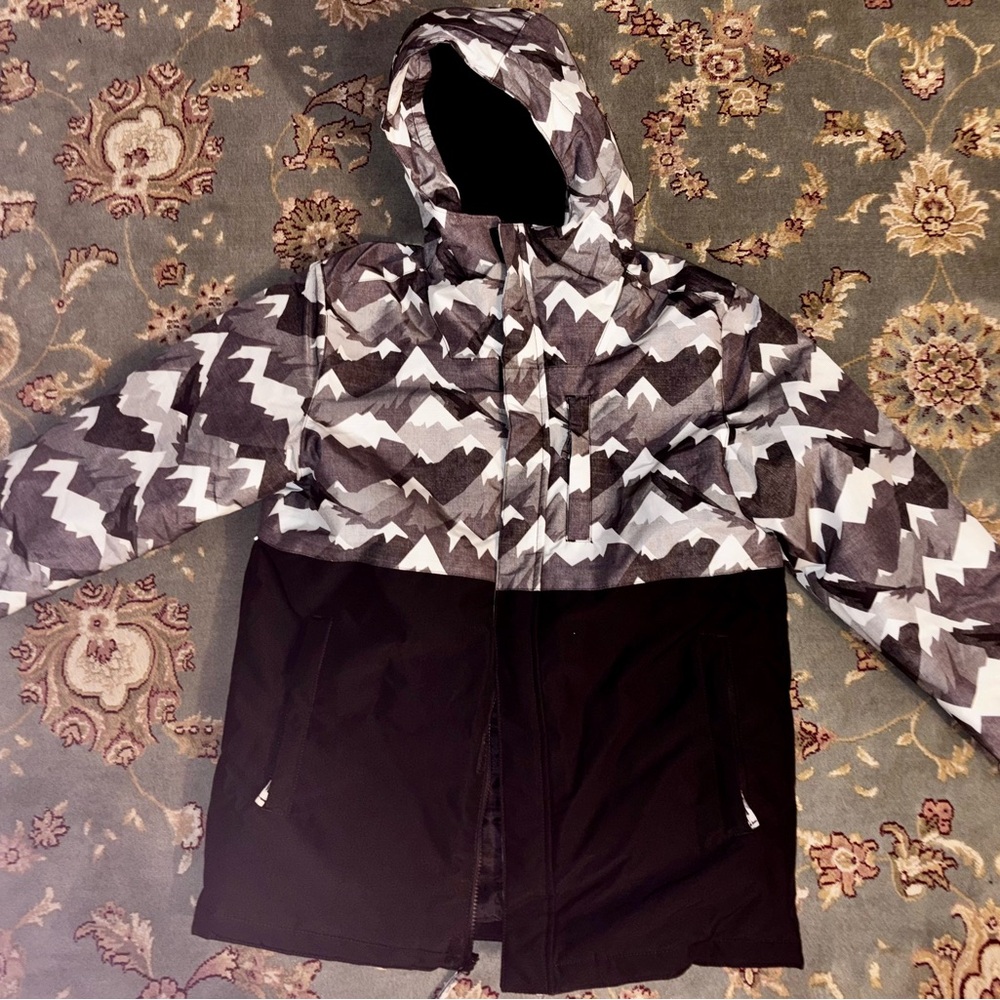The Children's Place Black and Gray Kids Jacket